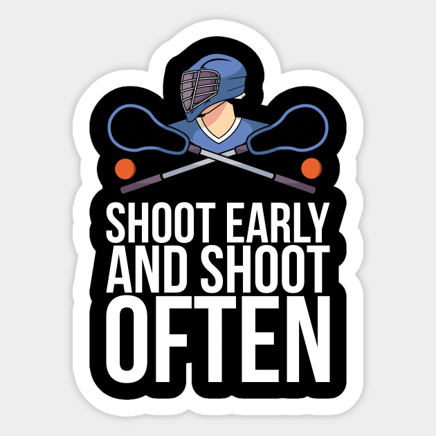 Shoot Early And Shoot Often Sticker by positivedesigners